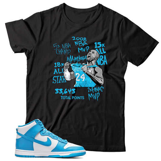 Dunk High Laser Blue shirt