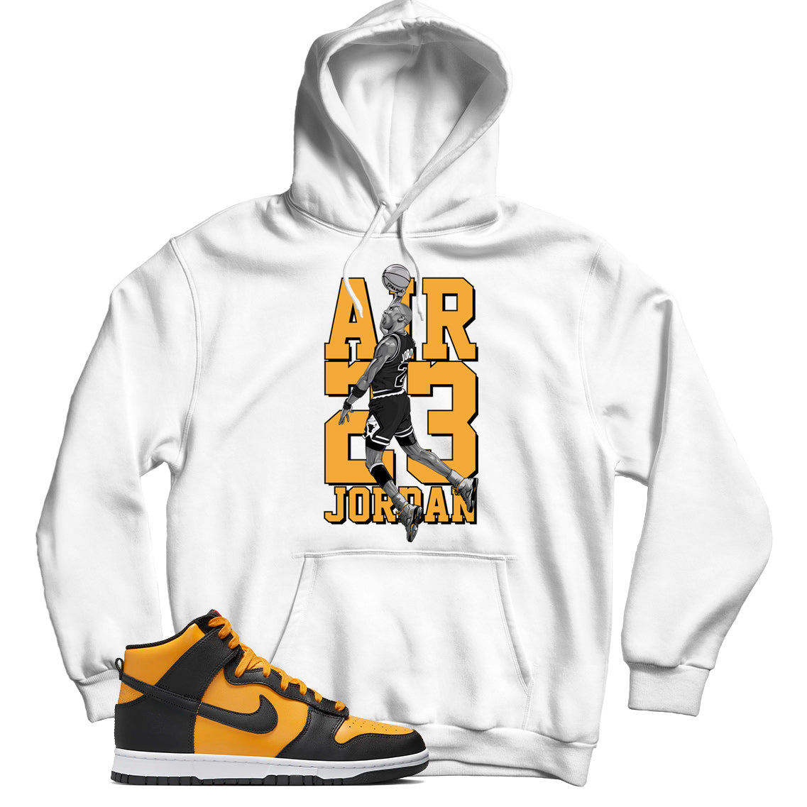 Dunk High Reverse Goldenrod hoodie