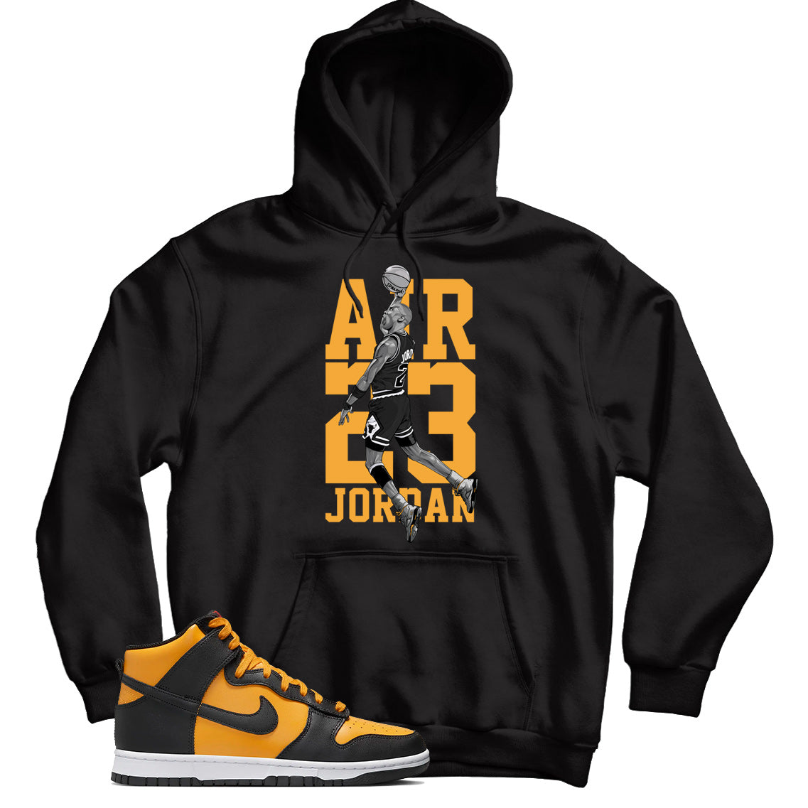 Dunk High Reverse Goldenrod hoodie