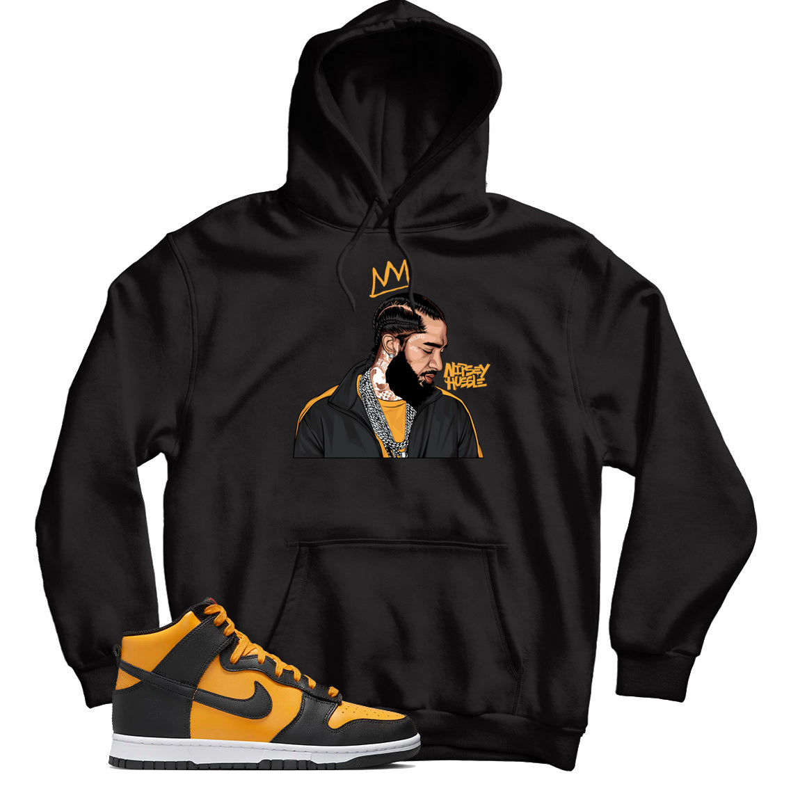 Dunk High Reverse Goldenrod hoodie