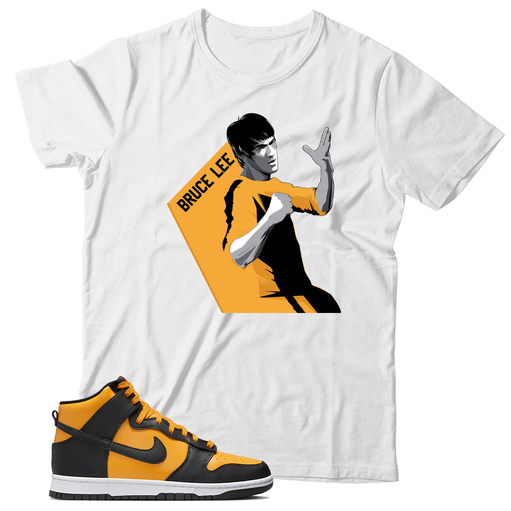 Dunk High Reverse Goldenrod shirt