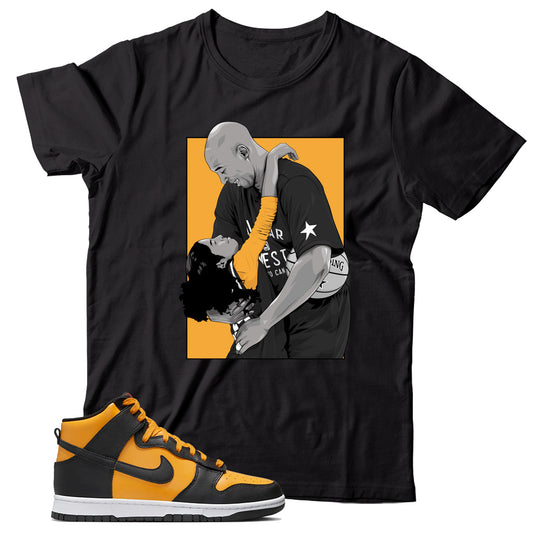 Dunk High Reverse Goldenrod shirt