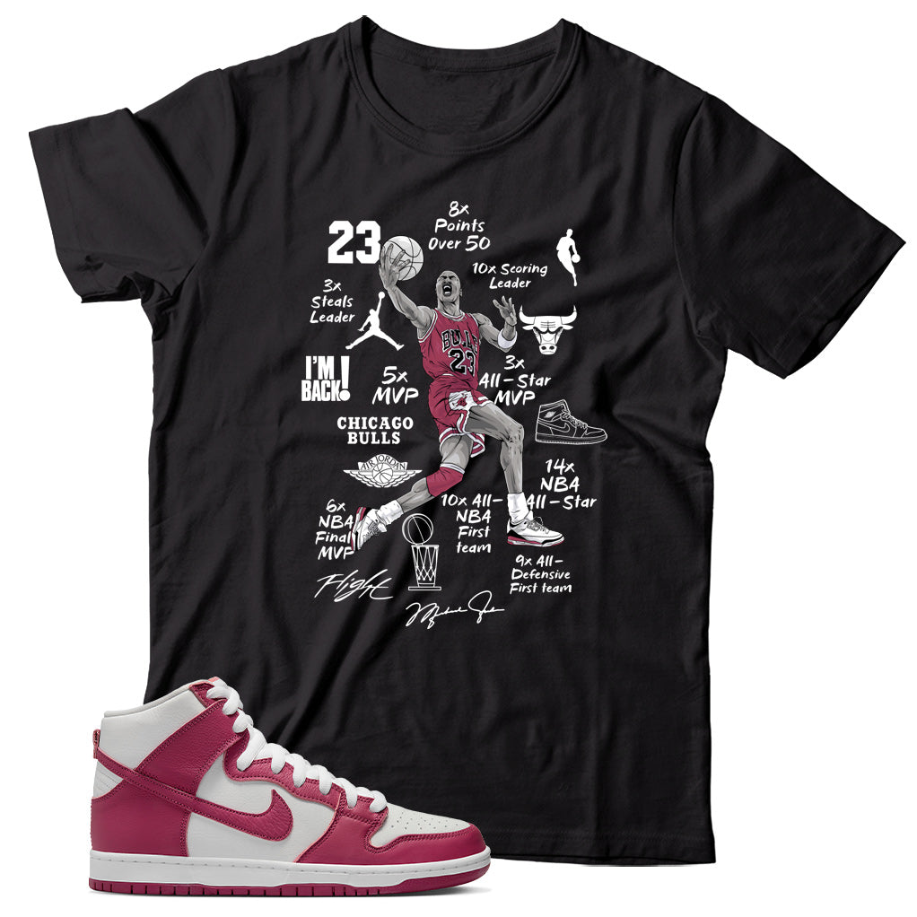 Sweet Beet dunks shirt