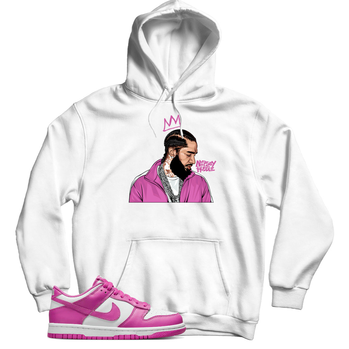 Dunk Low Active Fuchsia hoodie