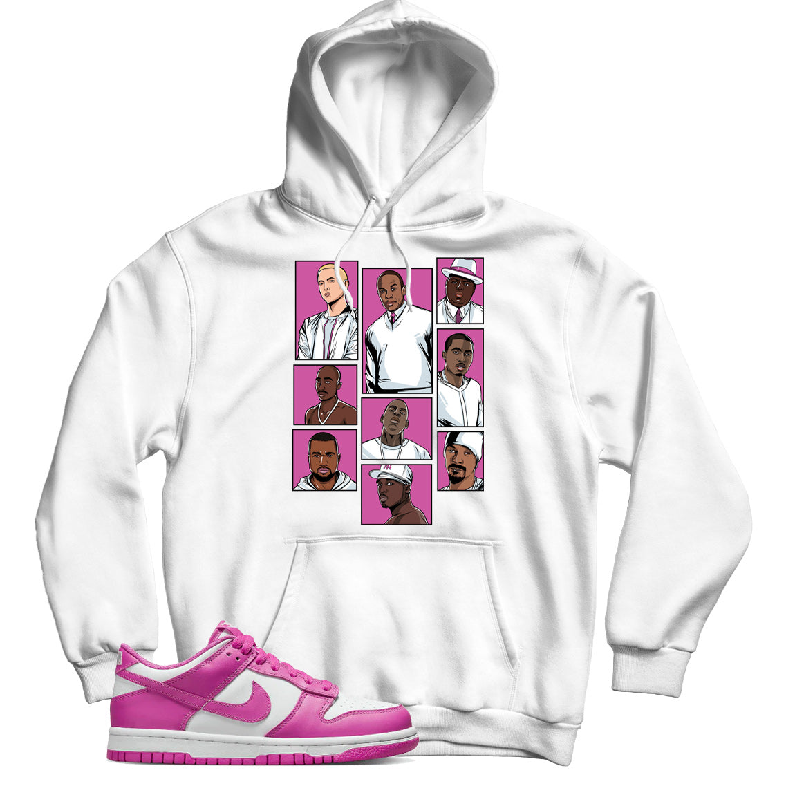 Dunk Low Active Fuchsia hoodie