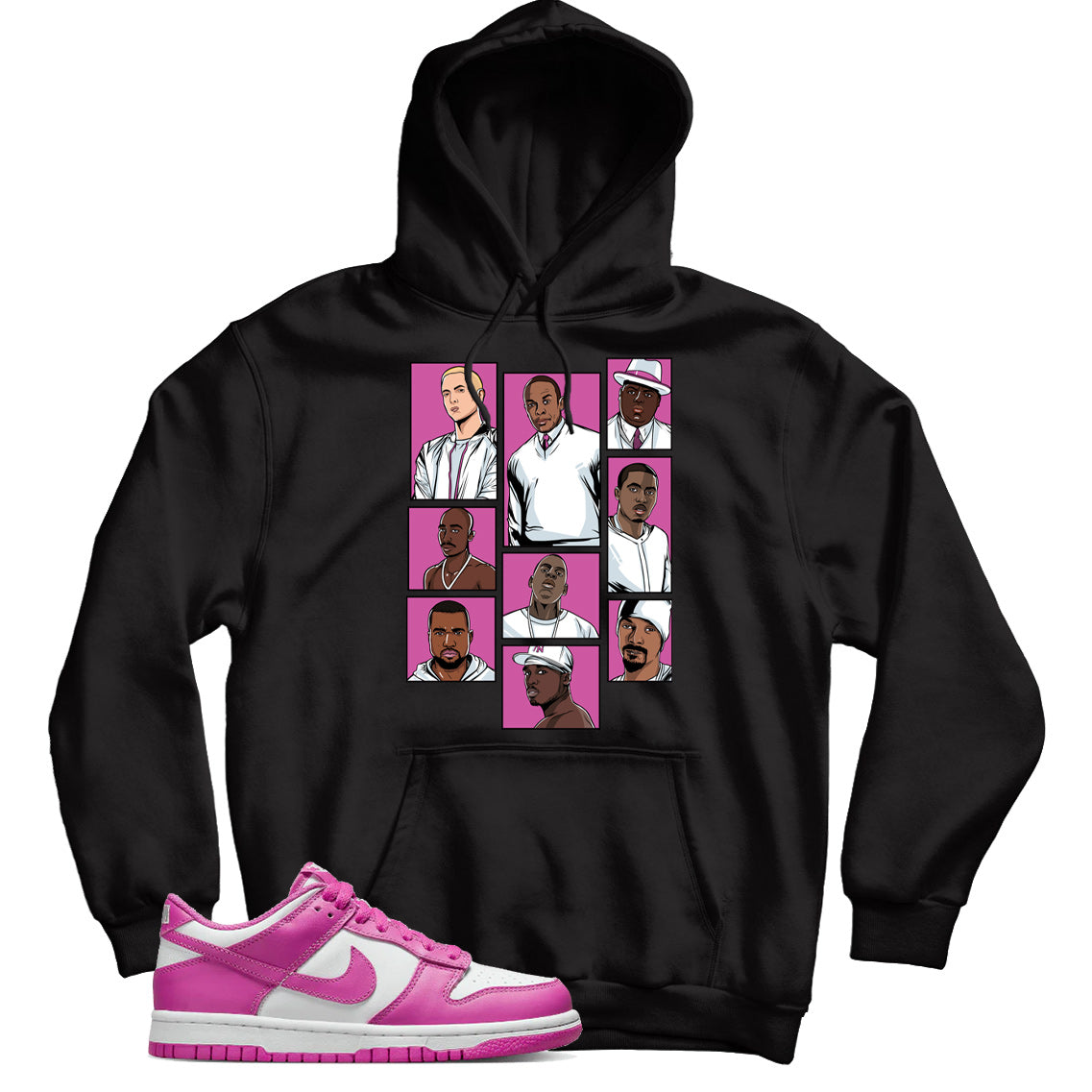 Dunk Low Active Fuchsia hoodie