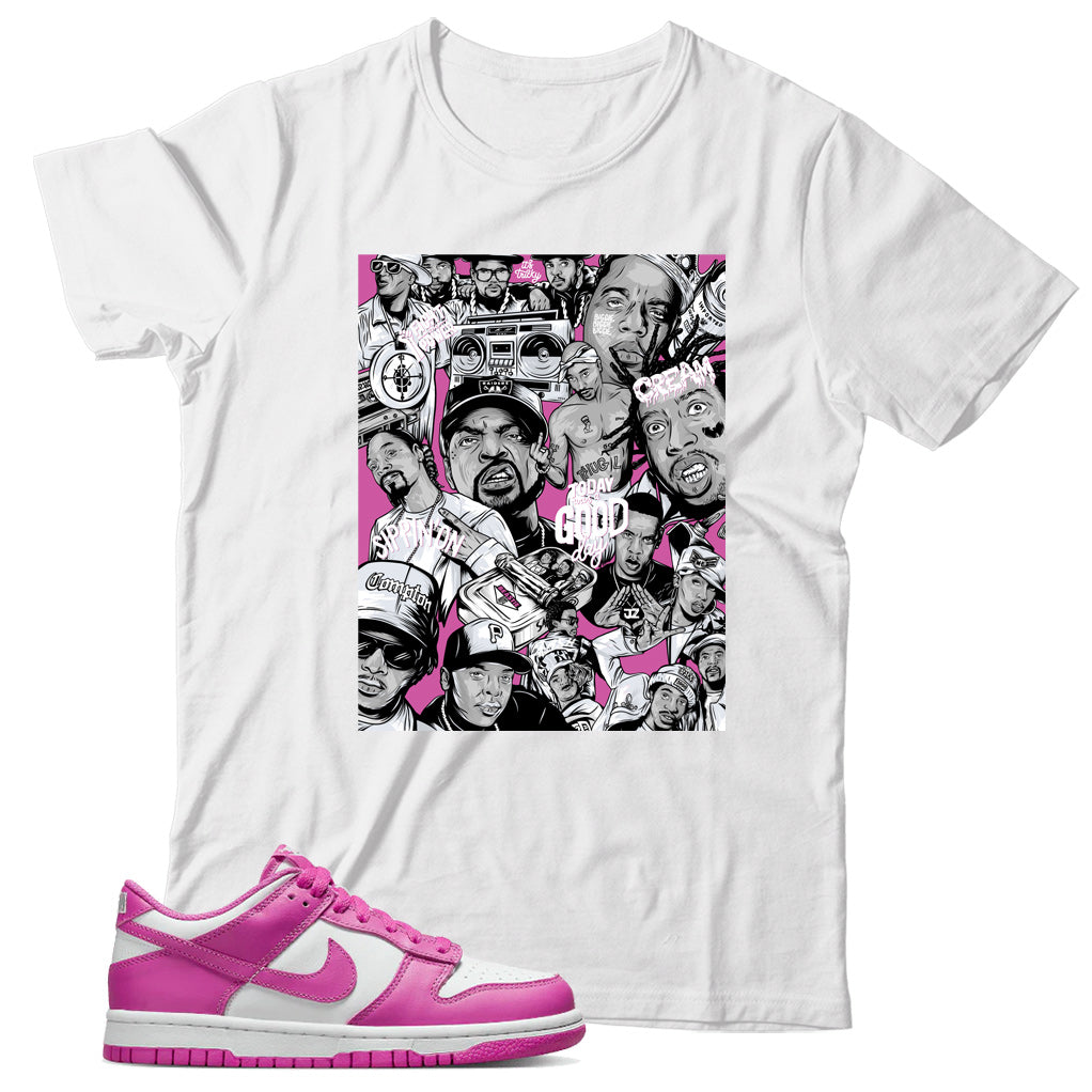 Dunk Low Active Fuchsia shirt