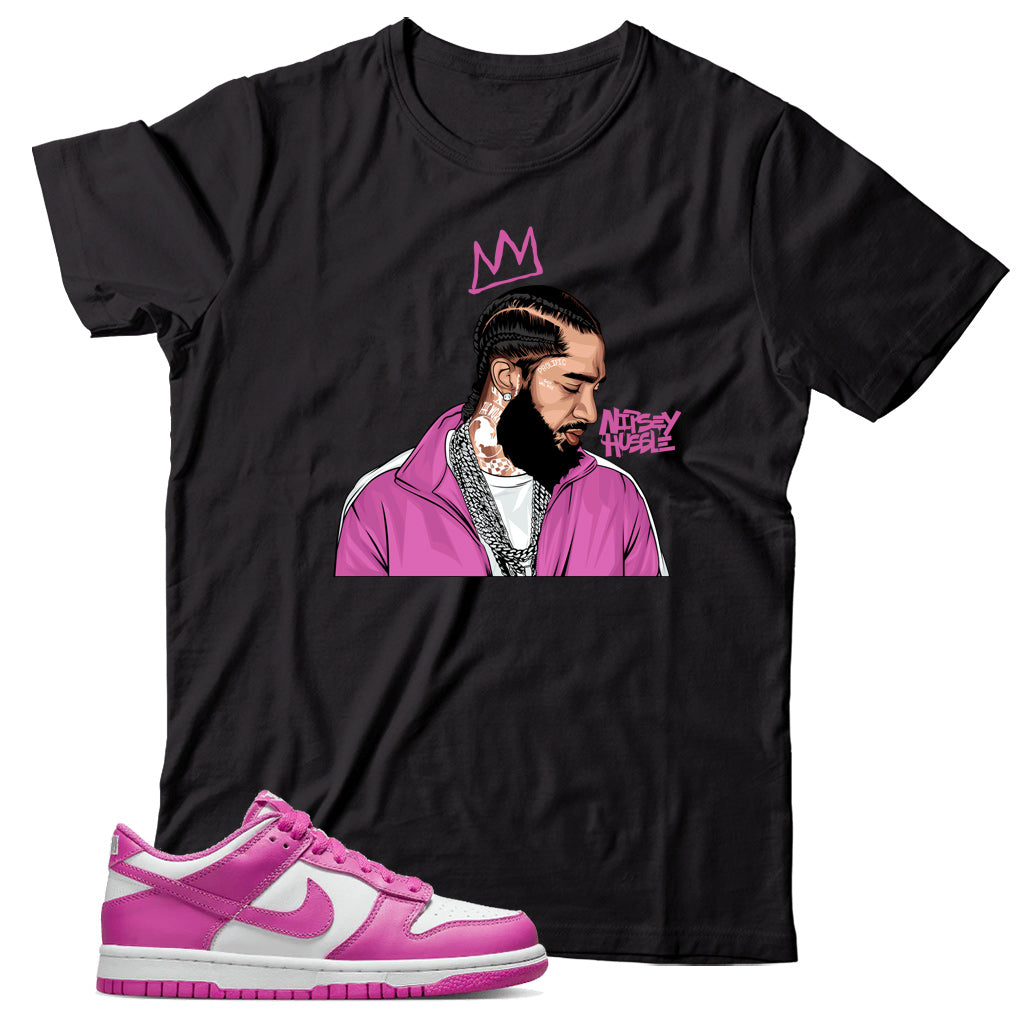 Dunk Low Active Fuchsia shirt