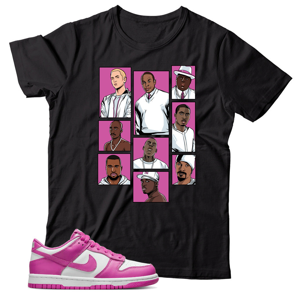 Dunk Low Active Fuchsia shirt