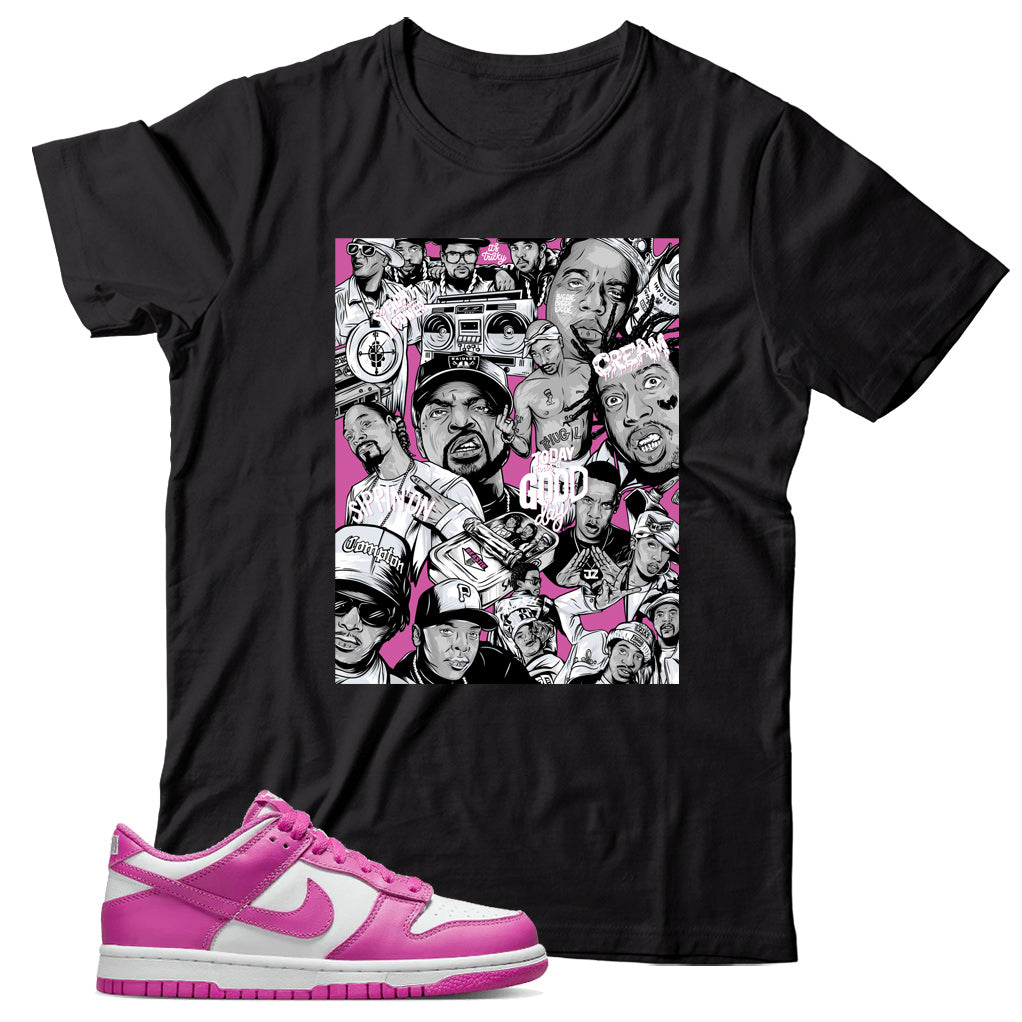 Dunk Low Active Fuchsia shirt