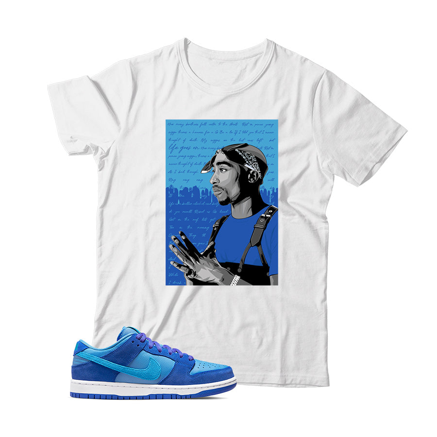 Dunk Low Blue Raspberry t shirt