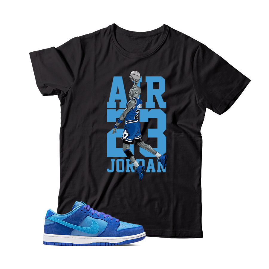 Dunk Low Blue Raspberry shirt