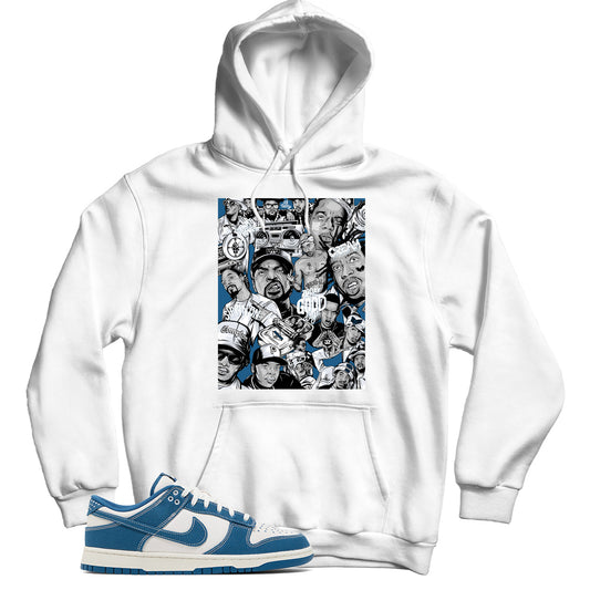 Dunk Low Industrial Blue Sashiko hoodie