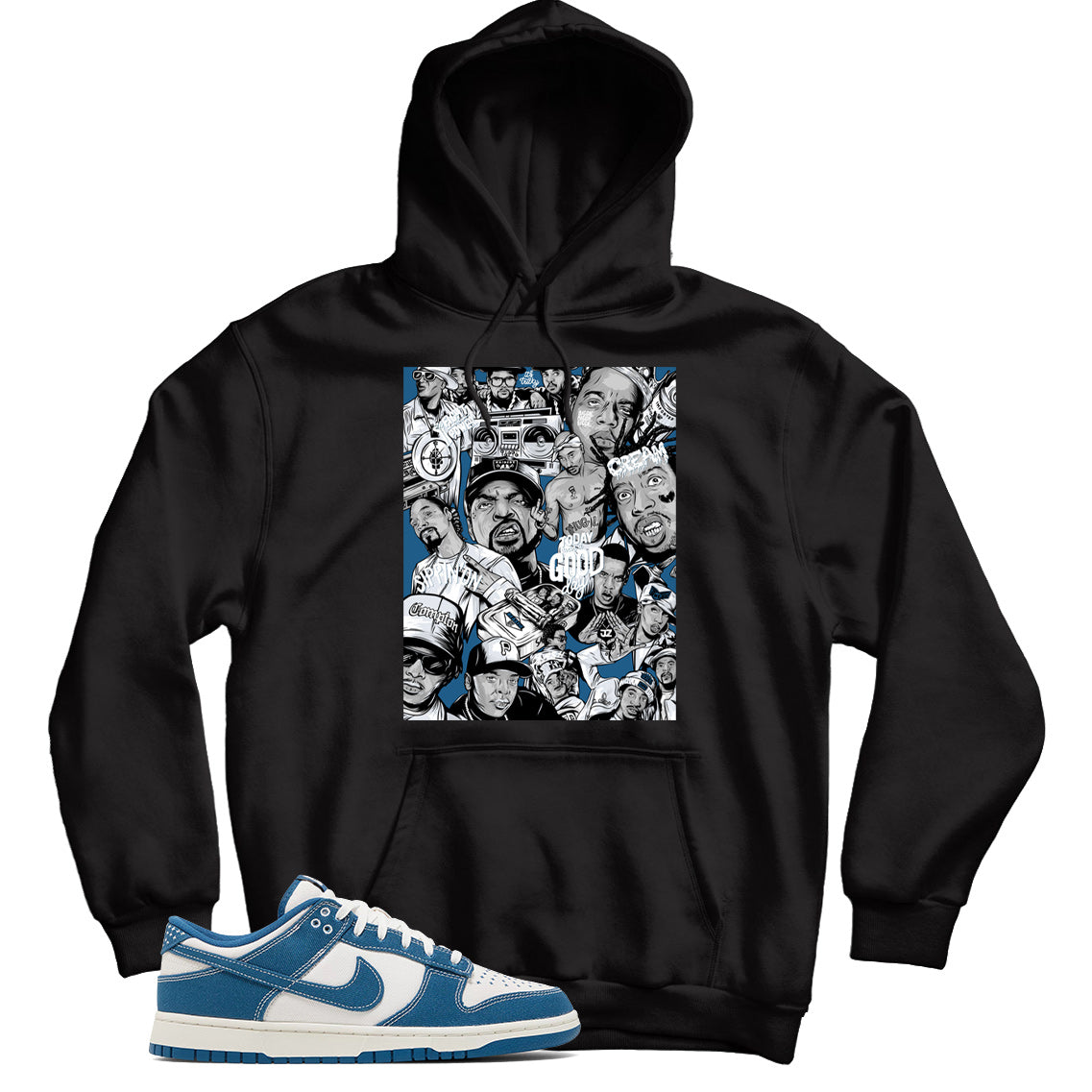 Dunk Low Blue Sashiko hoodie