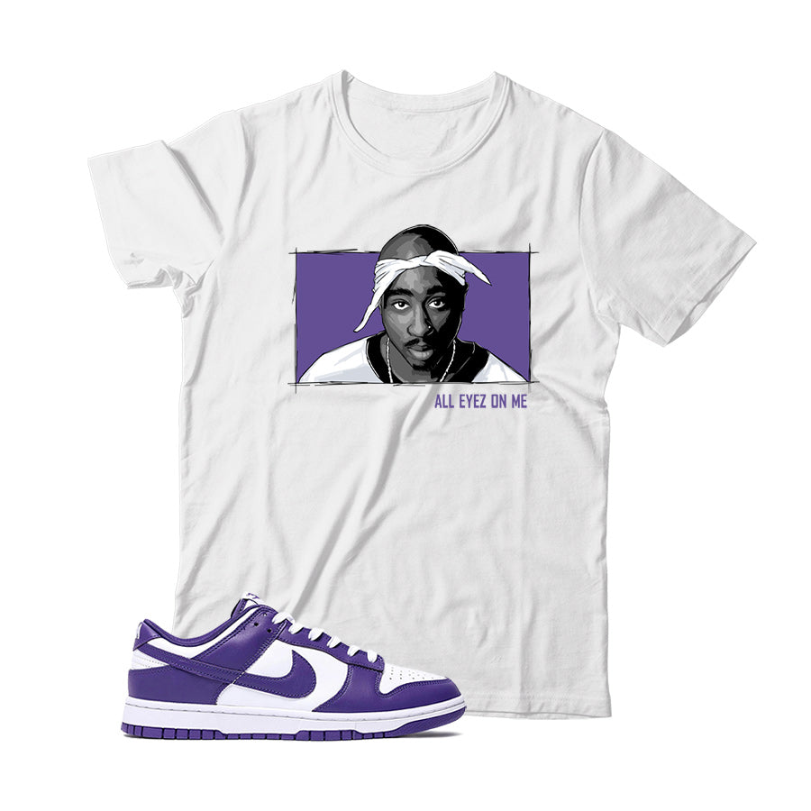 Dunk Low Court Purple shirt