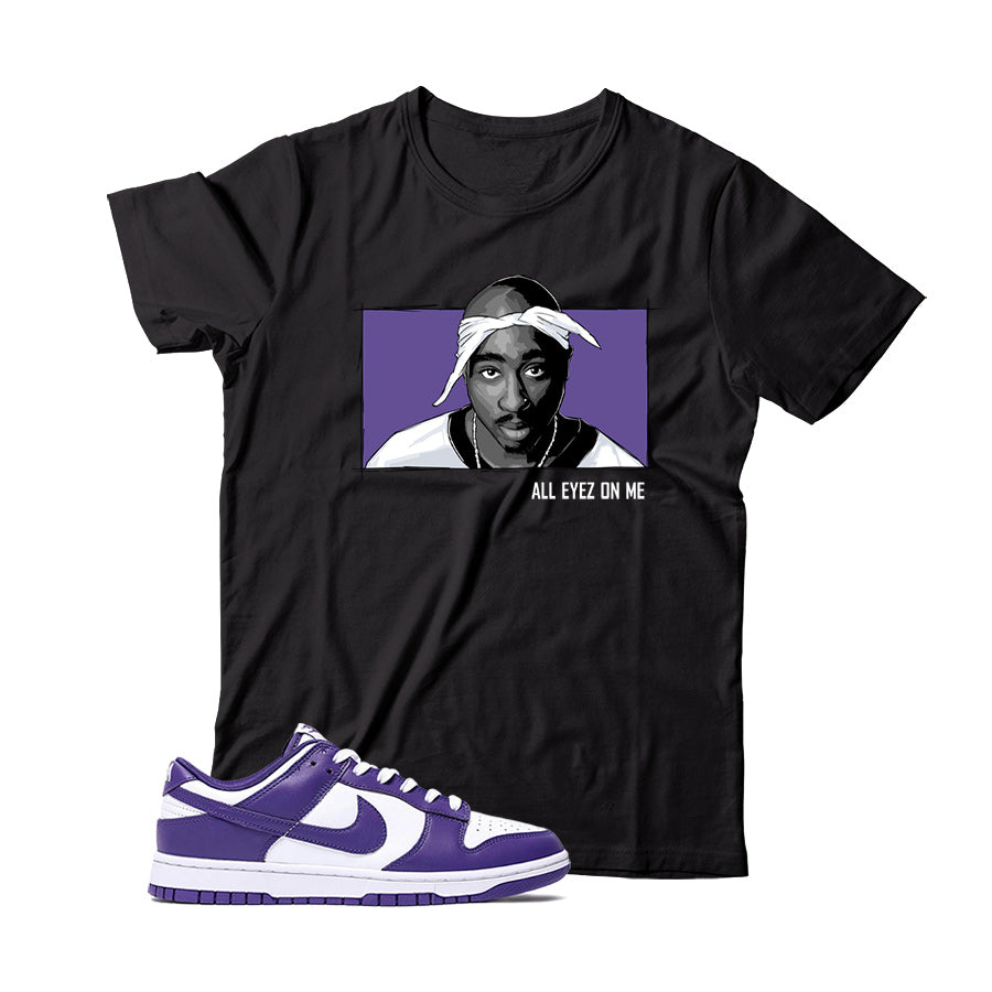 Dunk Low Court Purple shirt