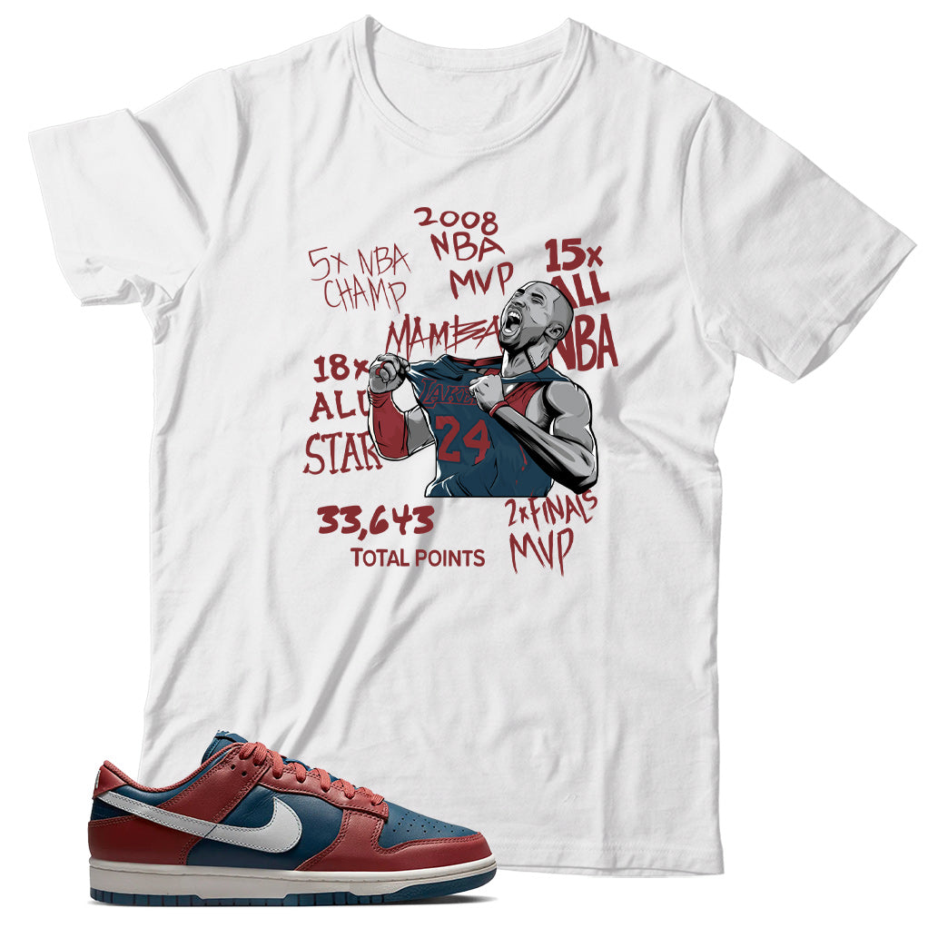 Dunk Low Canyon Rust shirt