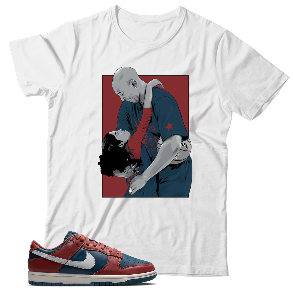 Dunk Low Canyon Rust shirt