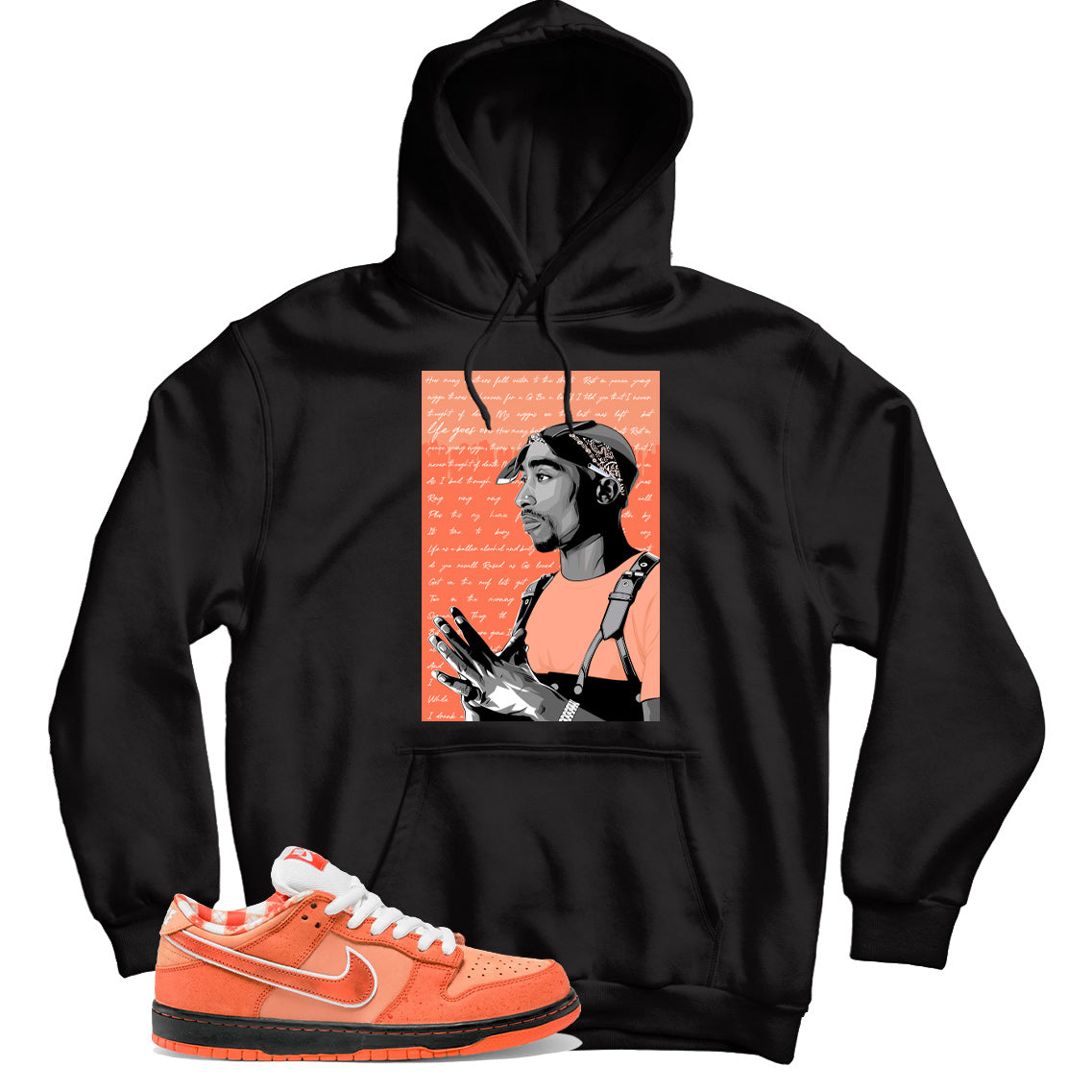 Dunk Low Concepts Orange Lobster hoodie