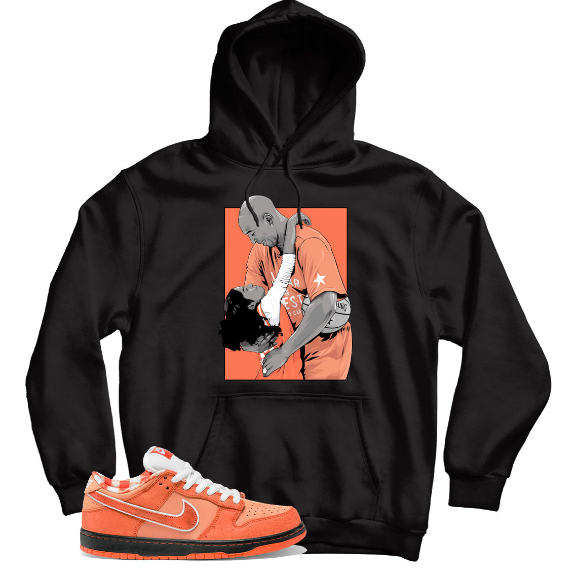 Dunk Low Concepts Orange Lobster hoodie
