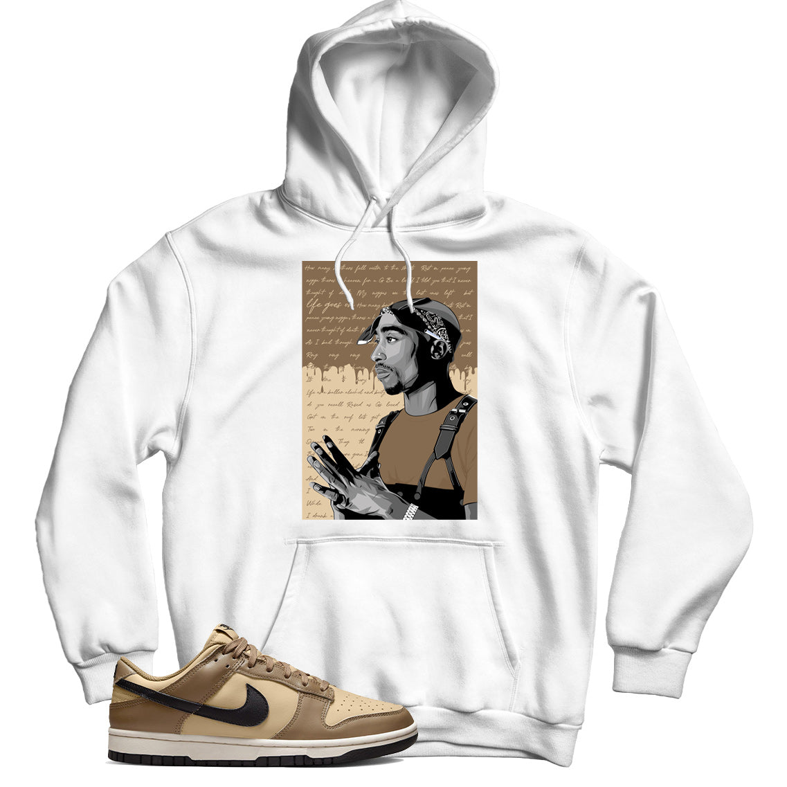 Nike Dunk Low Dark Driftwood hoodie