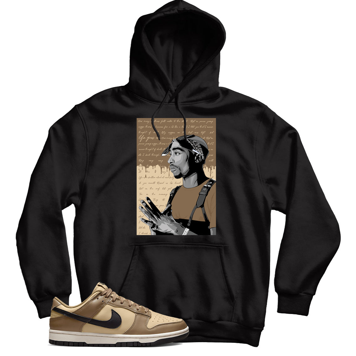 Dark Driftwood dunks hoodie