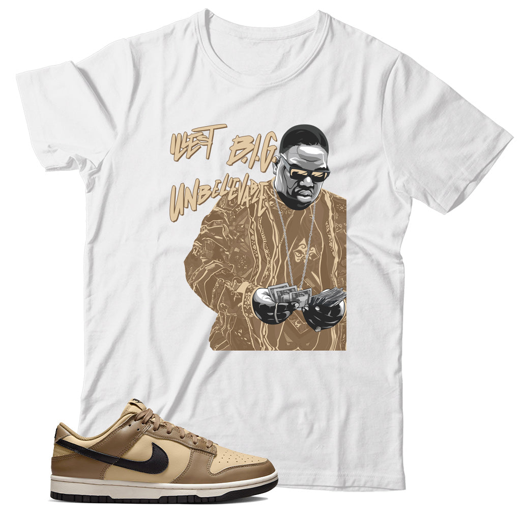 Dark Driftwood dunks shirt