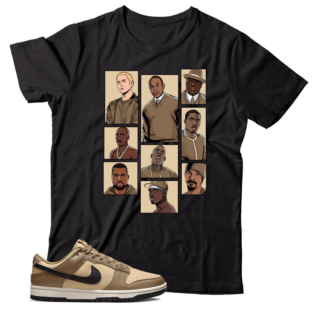 Dark Driftwood dunks shirt