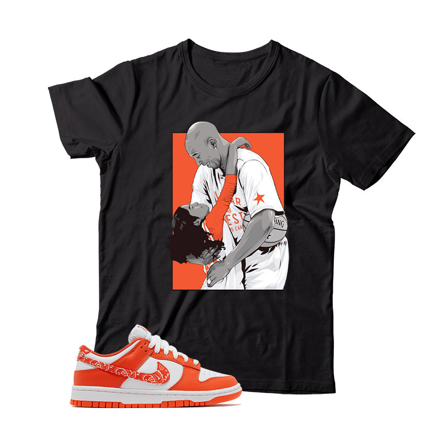 Dunk Low Paisley Orange t shirt