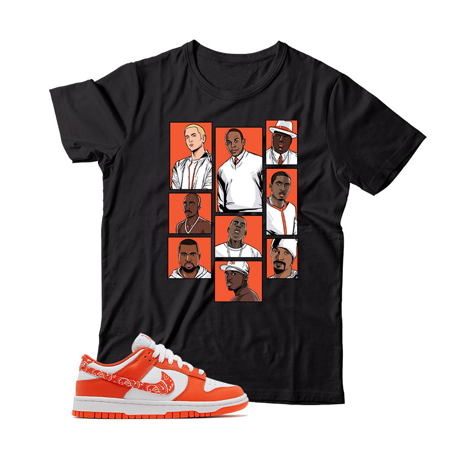 Dunk Low Paisley Orange t shirt