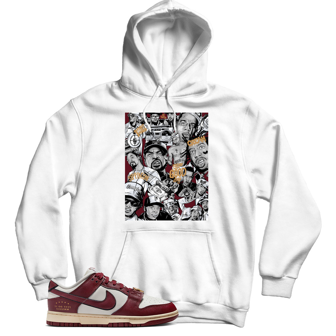 Dunk Low Just Do It Sail Team Red hoodie