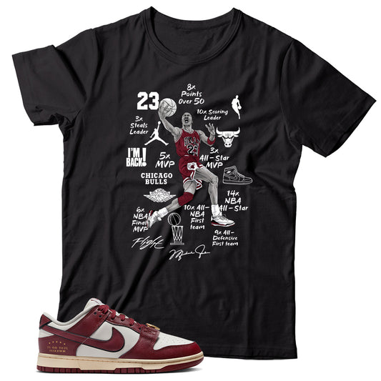 Dunk Low Just Do It Sail Team Red t shirt