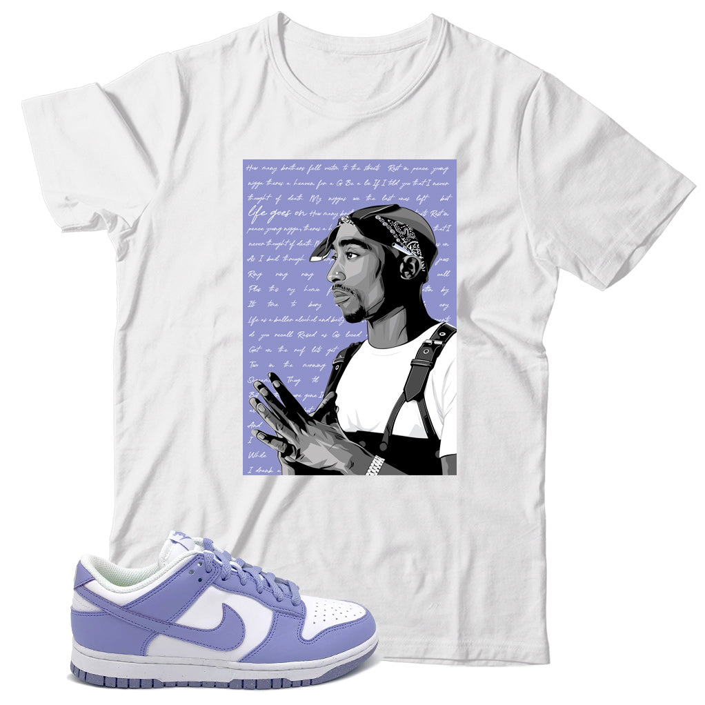 Dunk Low Lilac shirt