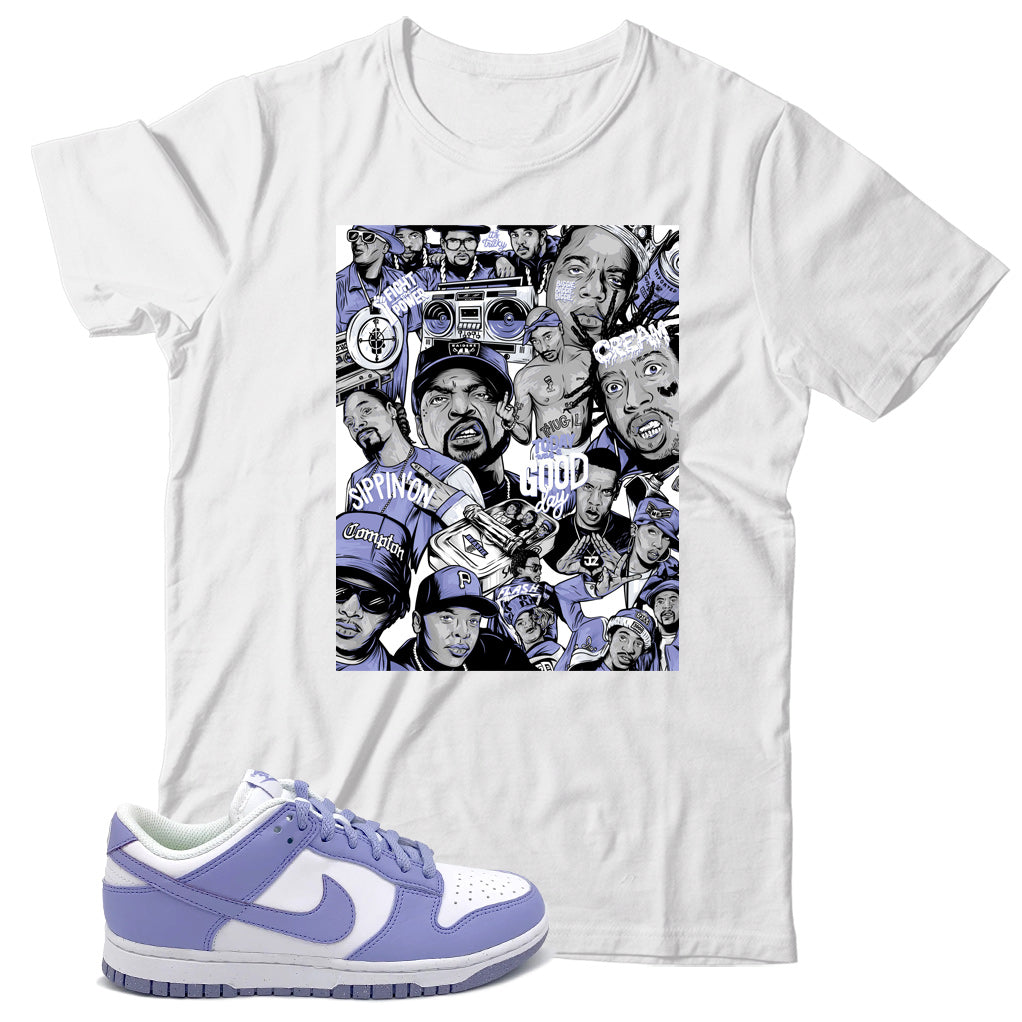 shirt match Dunk Low Lilac