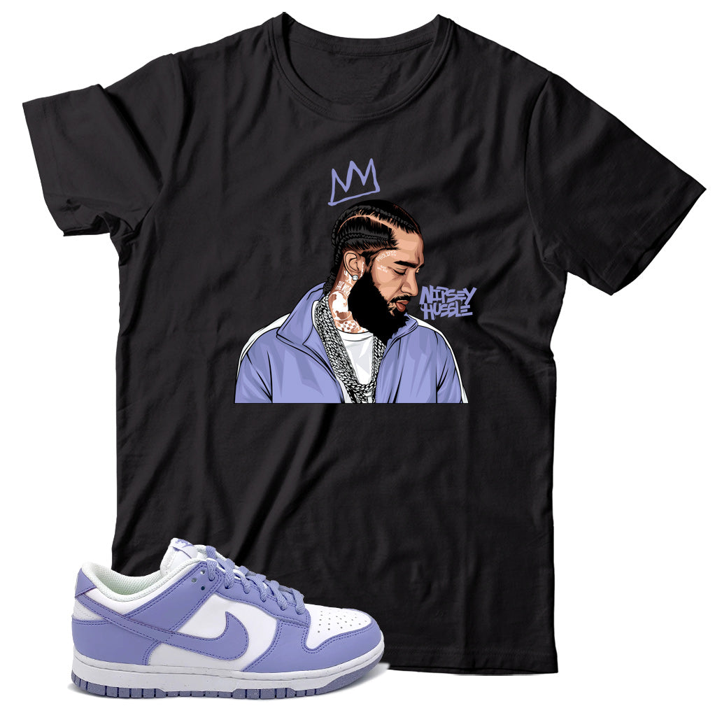 Dunk Low Lilac shirt