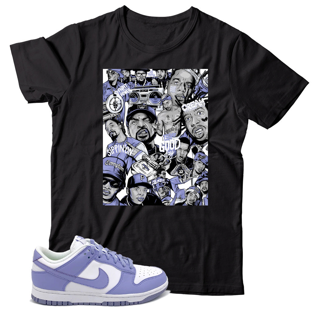 Dunk Low Lilac shirt