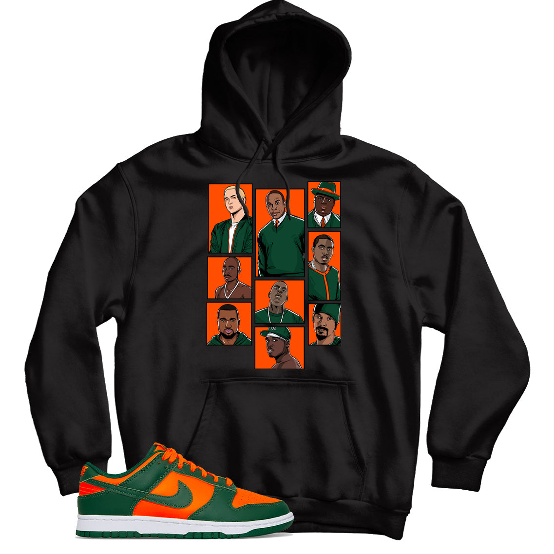 Dunk Low Miami Hurricanes hoodie