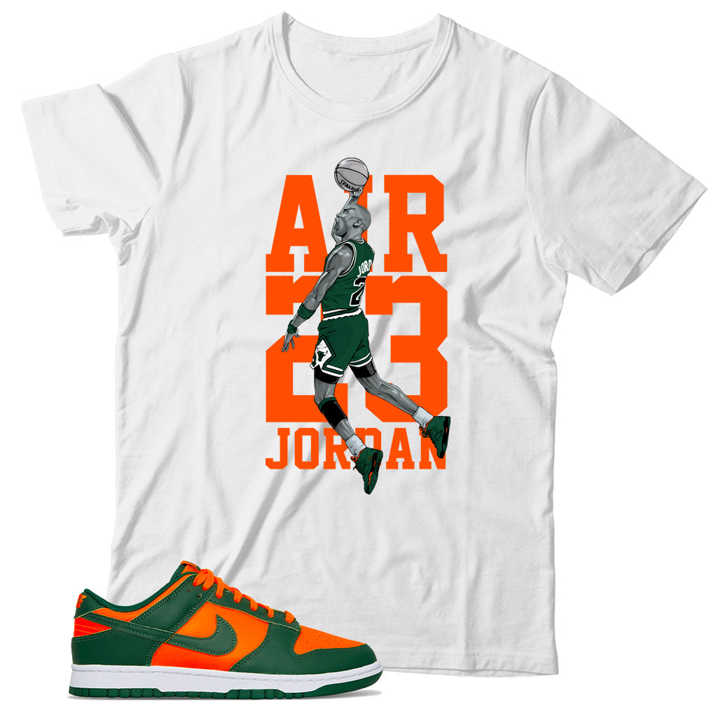 Dunk Low Miami Hurricanes shirt