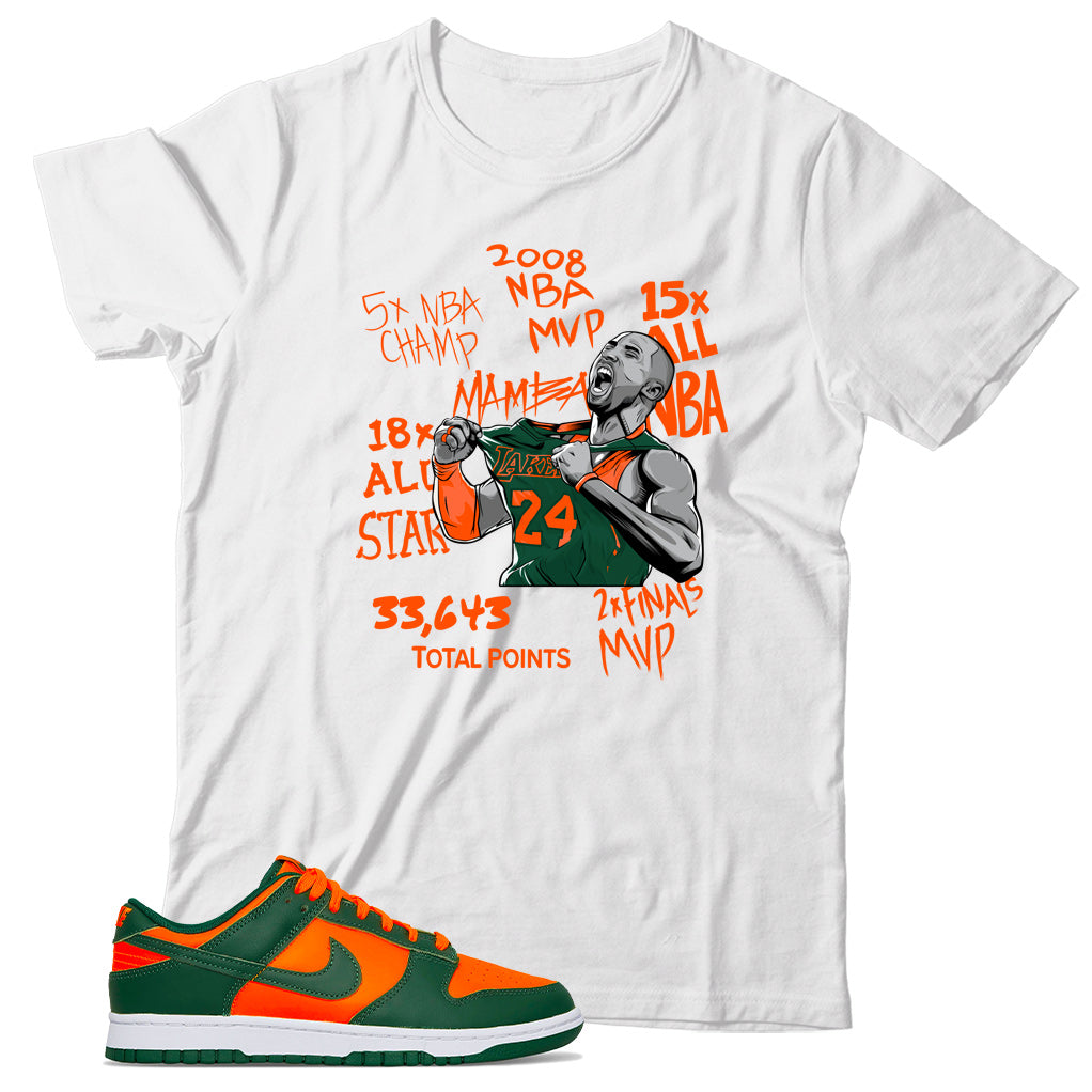 Dunk Low Miami Hurricanes shirt