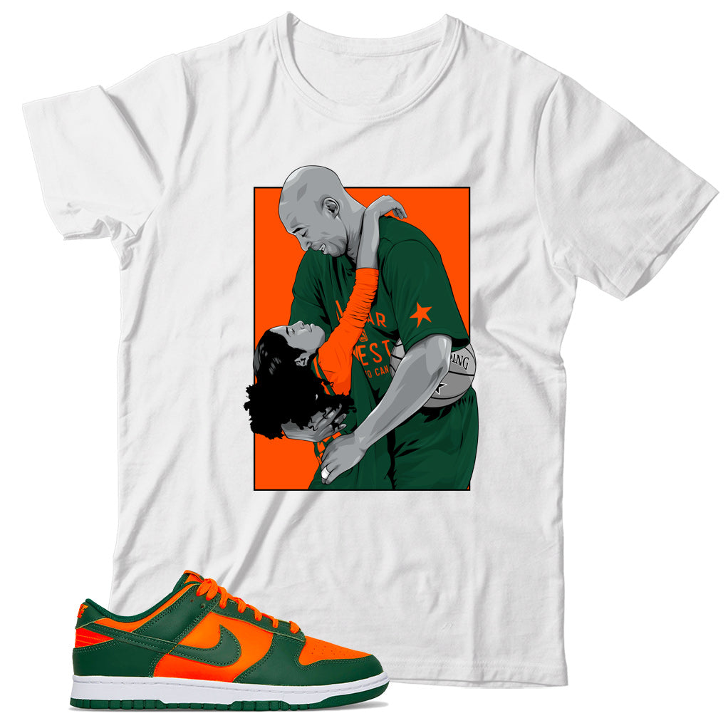 Dunk Low Miami Hurricanes shirt