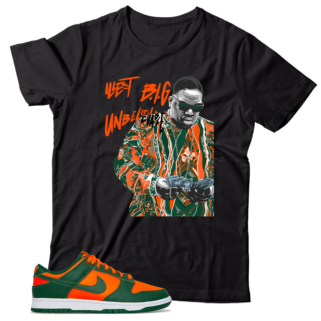 Dunk Low Miami Hurricanes shirt