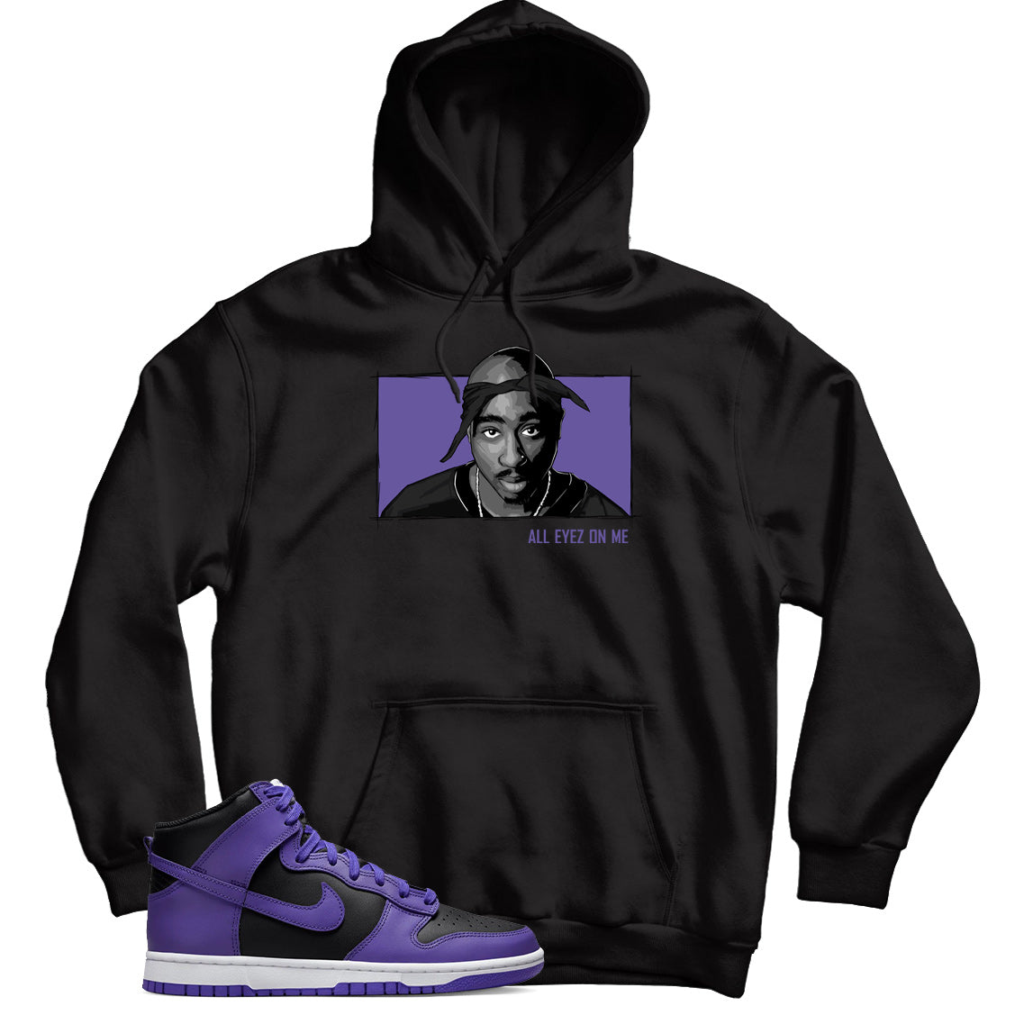 hoodie match Dunk High Psychic Purple