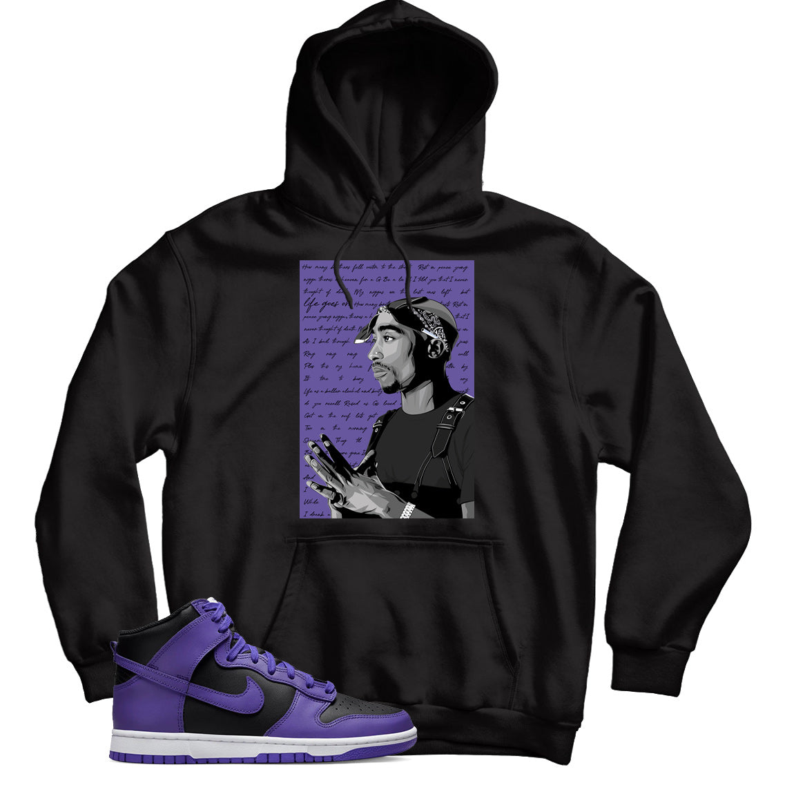 hoodie match Dunk High Psychic Purple