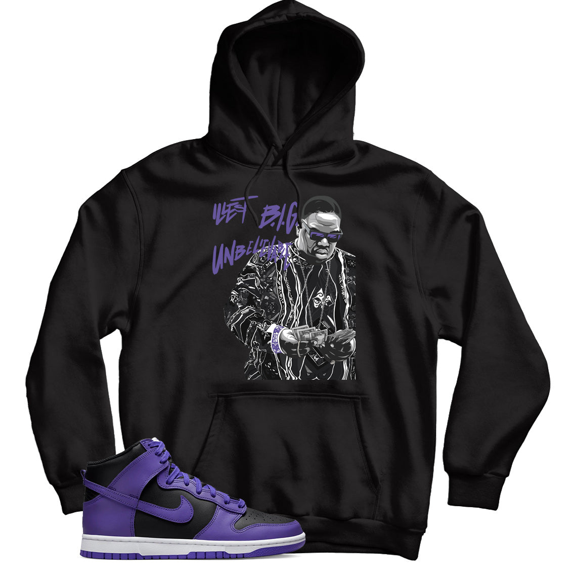 hoodie match Dunk High Psychic Purple