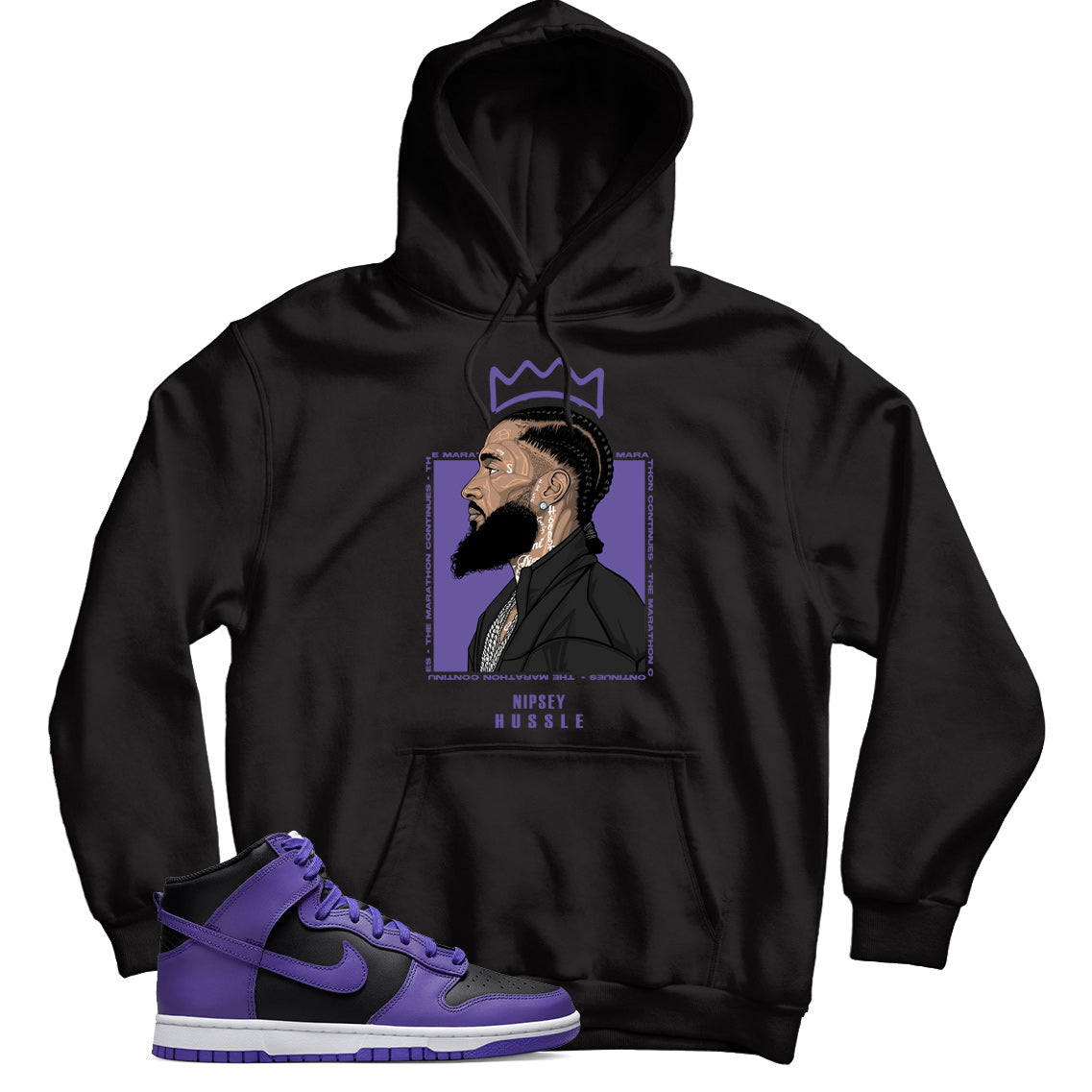 Dunk High Psychic Purple hoodie