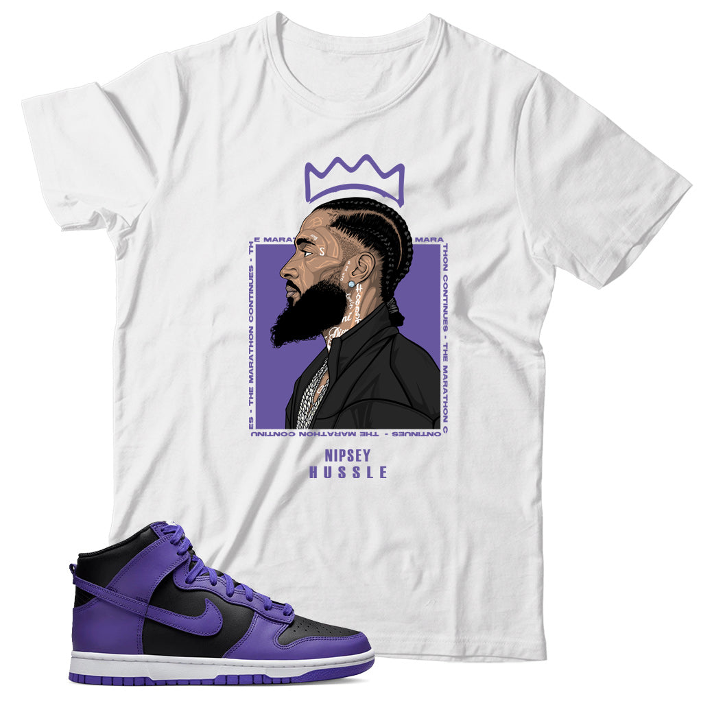 Dunk High Psychic Purple shirt