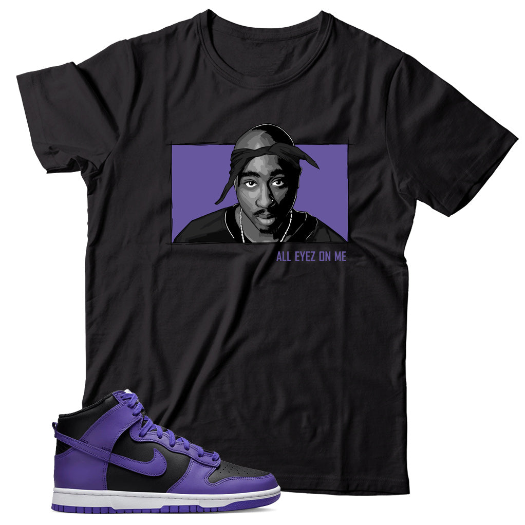 Nike Dunk High Psychic Purple shirt