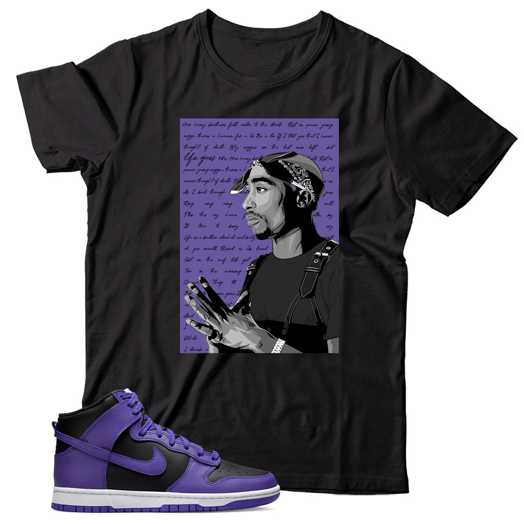 Nike Dunk High Psychic Purple shirt