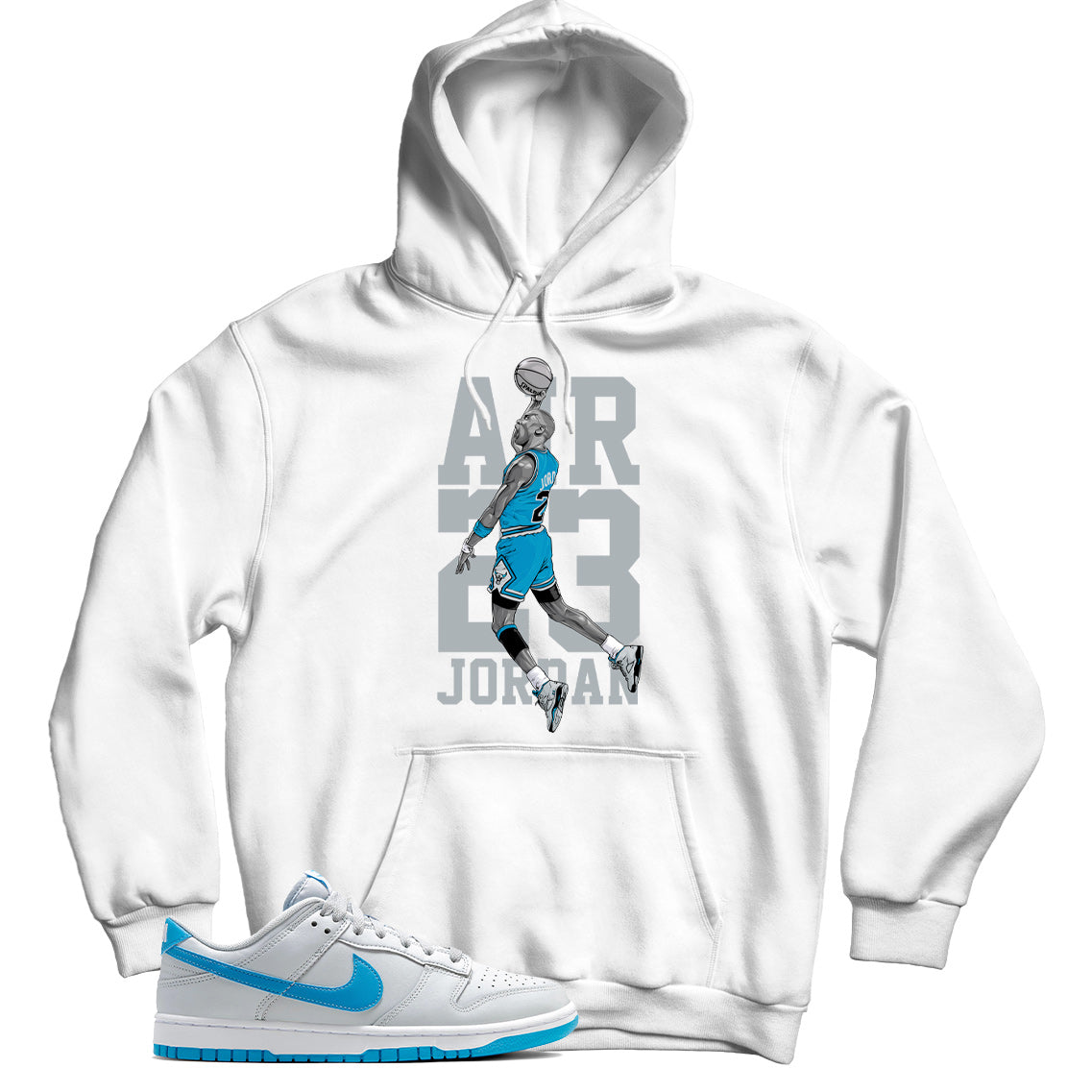 Dunk Low Pure Platinum Blue Lightning hoodie