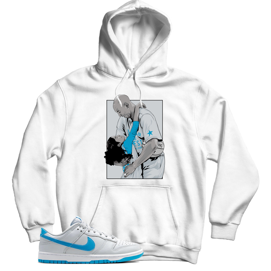 Dunk Low Pure Platinum Blue Lightning hoodie